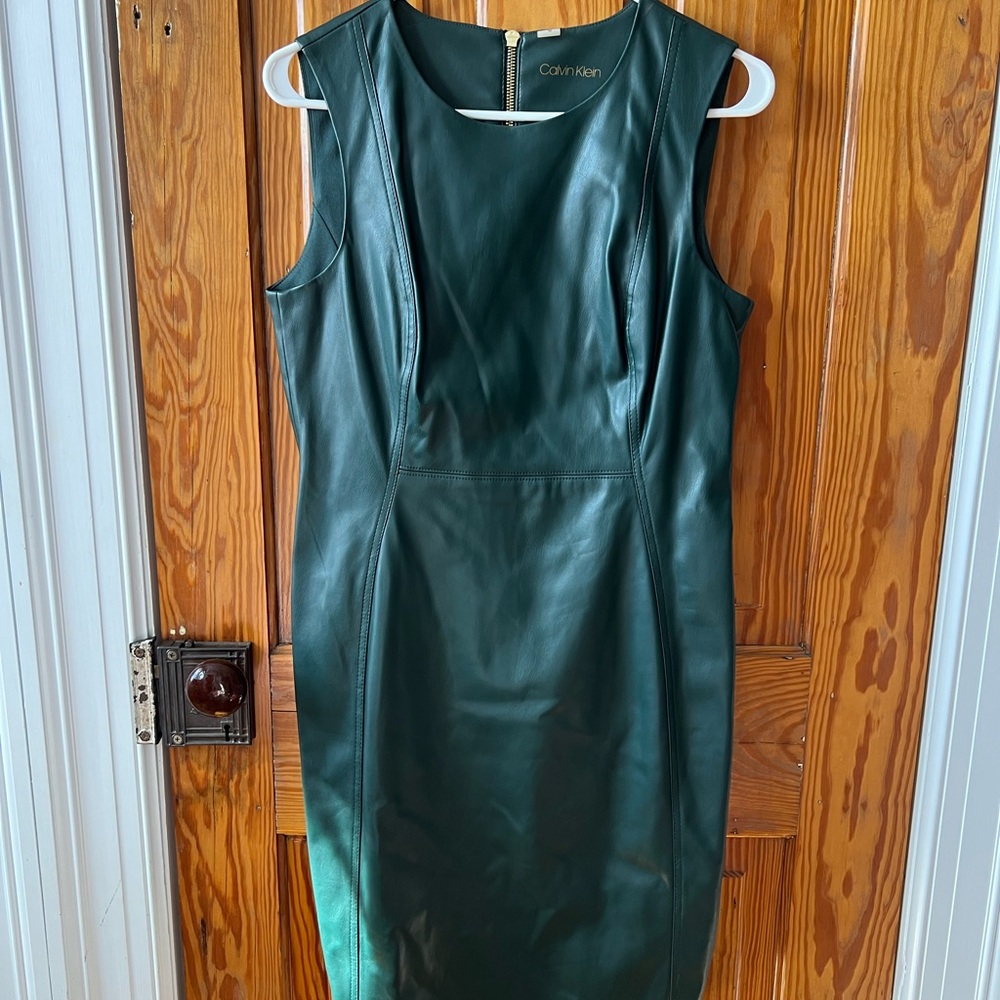 Calvin Klein Green Sleeveless Dress